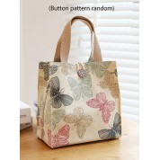 Designer Bag With Brown Square Pattern