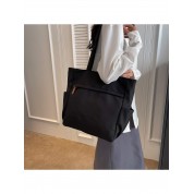 Large Black Nylon Tote Bag