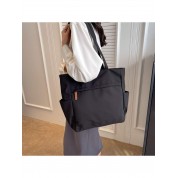 Large Black Nylon Tote Bag