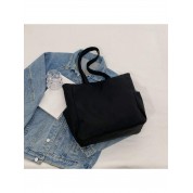 Large Black Nylon Tote Bag