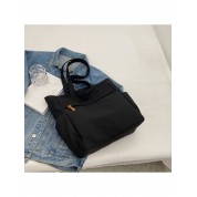 Large Black Nylon Tote Bag