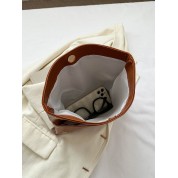 Brown Leather Clutch Evening Bag