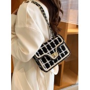 Black And White Crossbody Shoulder Bag