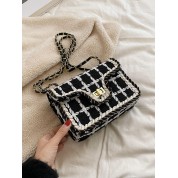 Black And White Crossbody Shoulder Bag