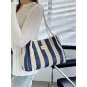 Brown And White Tote Bag