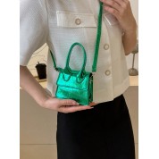 Small Tartan Green Crossbody Bag