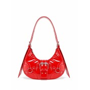 The Leather Mini Tote Bag Red