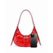 The Leather Mini Tote Bag Red