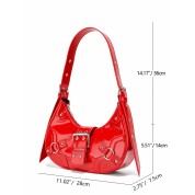 The Leather Mini Tote Bag Red