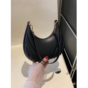 Black Leather Chain Shoulder Bag