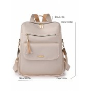 Leather Travel Backpack Anti Theft