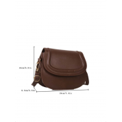 Mini Leather Crossbody Saddle Bag