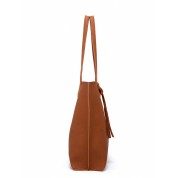 Vintage Brown Leather Tote Bag