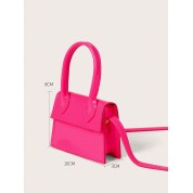 Mini Pink Leather Crossbody Bag