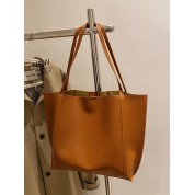 Large Leather Shoulder Tote Bag