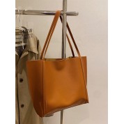 Large Leather Shoulder Tote Bag