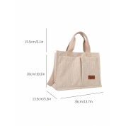 Shoulder Tote Bag With Pockets