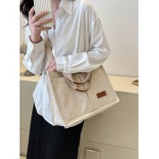 Shoulder Tote Bag With Pockets