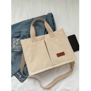 Shoulder Tote Bag With Pockets