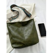 Wide Strap Canvas Tote Bag