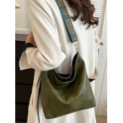 Wide Strap Canvas Tote Bag