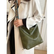 Wide Strap Canvas Tote Bag