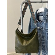 Wide Strap Canvas Tote Bag