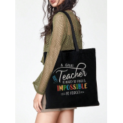 Black Shopper And Tote Bags