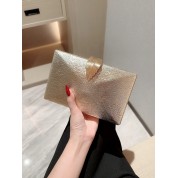 Clutch Bag With Gold Chain