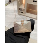 Clutch Bag With Gold Chain