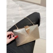 Clutch Bag With Gold Chain