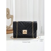 All Black Designer Crossbody Bag