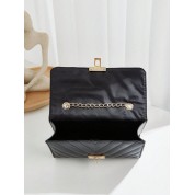 All Black Designer Crossbody Bag