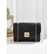 All Black Designer Crossbody Bag