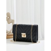 All Black Designer Crossbody Bag