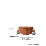 Soft Brown Leather Cross Body Bag