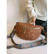 Soft Brown Leather Cross Body Bag