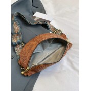 Soft Brown Leather Cross Body Bag