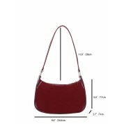 Faux Leather Hobo Shoulder Bag