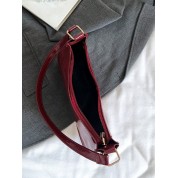 Faux Leather Hobo Shoulder Bag