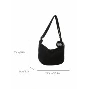 Black New Heart Crossbody Bag