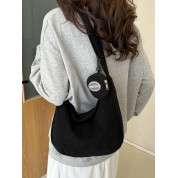 Black New Heart Crossbody Bag