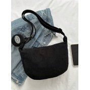 Black New Heart Crossbody Bag