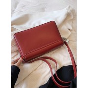 Red Leather Shoulder Bag Vintage