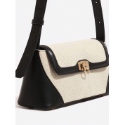 Black And White Shoulder Tote Bag