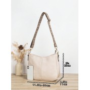 Designer Crossbody Bag With Wide Strap