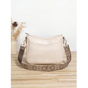 Designer Crossbody Bag With Wide Strap