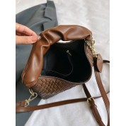 Brown Crossbody Fold Over Bag