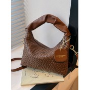 Brown Crossbody Fold Over Bag