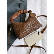 Brown Crossbody Fold Over Bag